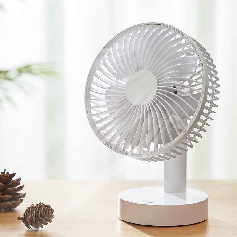 Cassidophus Mini Fan Pro — Ventilateur USB 6" | 4 Vitesses | Tête Oscillante | Rechargeable | Bureau & Chevet