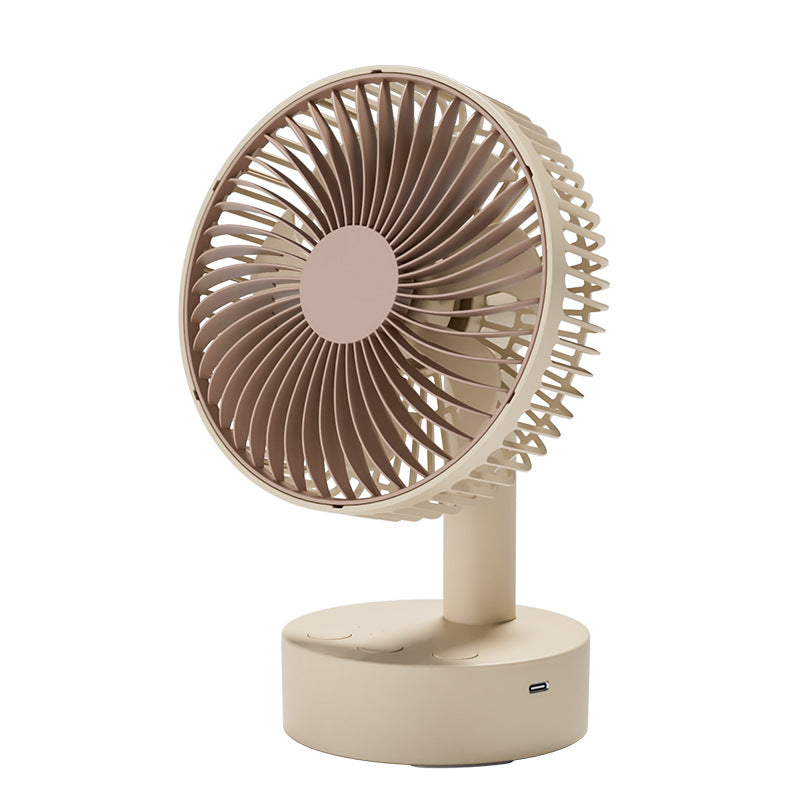 Cassidophus Mini Fan Pro — Ventilateur USB 6" | 4 Vitesses | Tête Oscillante | Rechargeable | Bureau & Chevet