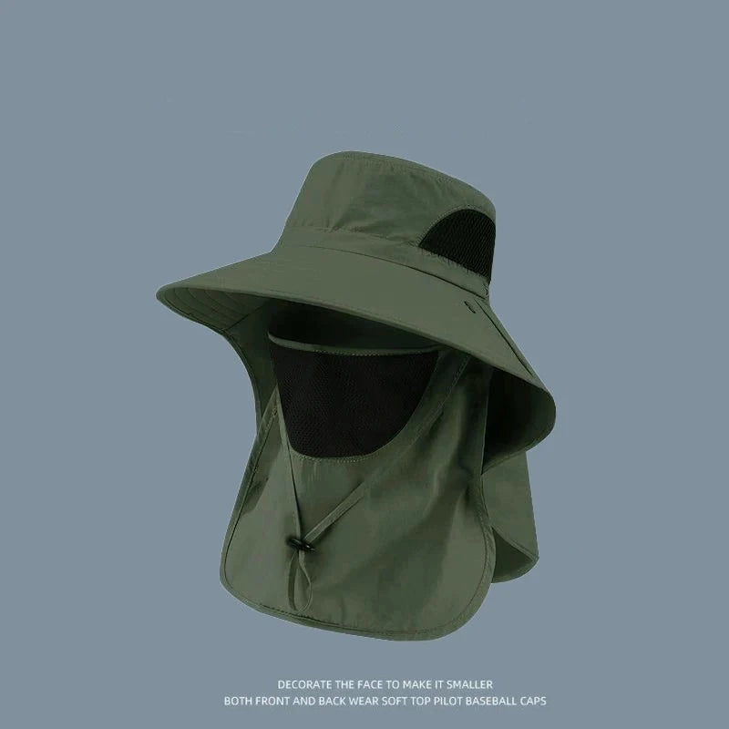 Summer UV Protection Sun Hat — Wide Brim Outdoor Cap | Fishing, Hiking & Beach | Men & Women