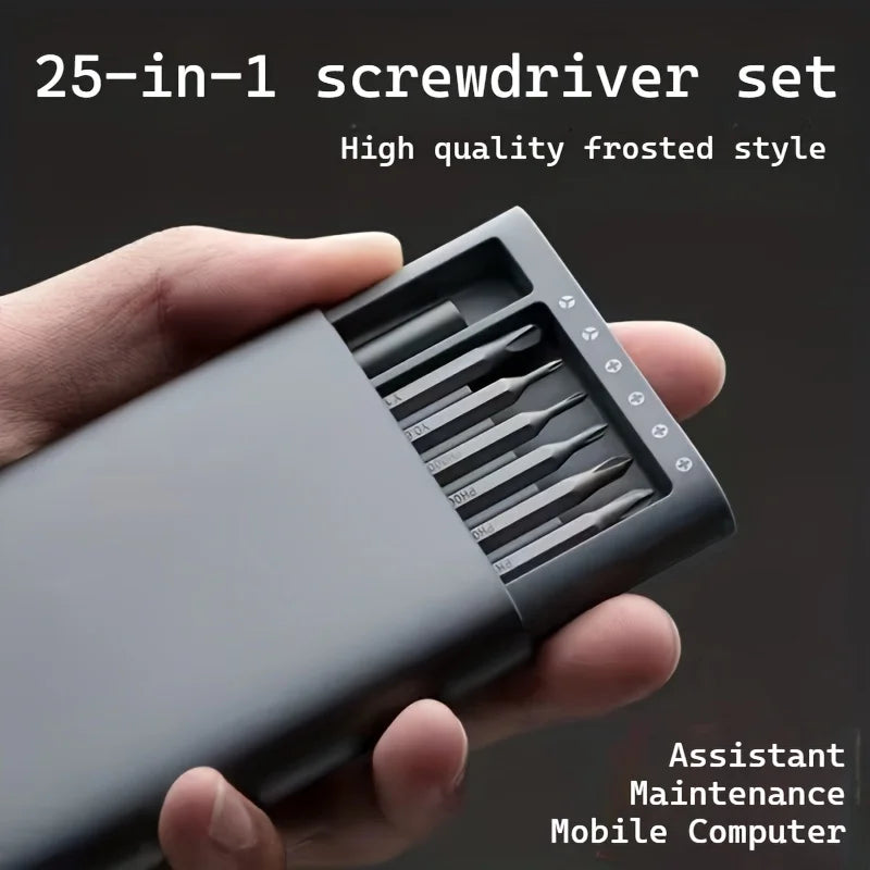 25-in-1 Precision Mini Screwdriver Set — Magnetic Bits | Phone, Laptop & Electronics Repair Kit