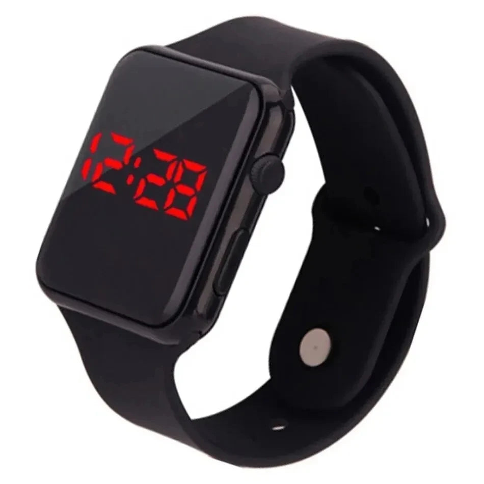 Simple Digital Sport Watch — LED Display | Waterproof | Unisex Fashion Watch for Men & Women