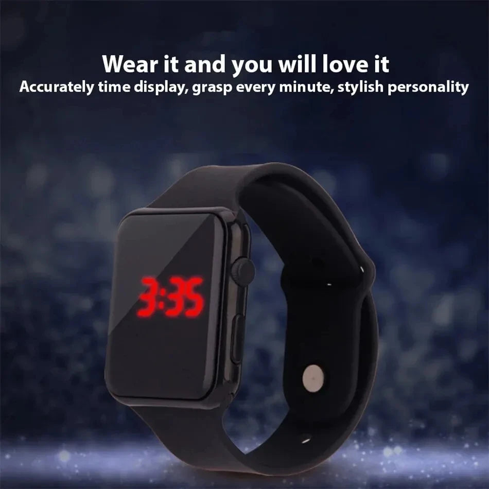 Simple Digital Sport Watch — LED Display | Waterproof | Unisex Fashion Watch for Men & Women
