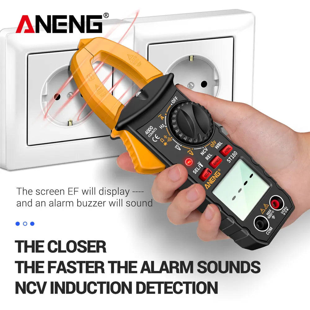 ANENG ST180 Digital AC Clamp Meter — Current Tester | Multimeter | Electrician Professional Tool