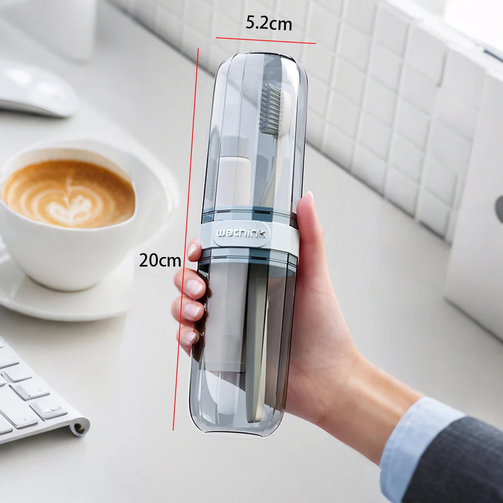Portable Toothbrush & Toothpaste Travel Case — Hygienic Holder | Dustproof | Travel & Camping Essentials