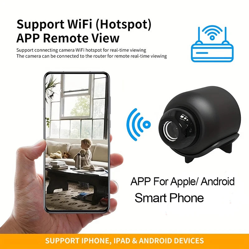 X5 Mini Hidden Camera 1080P — Night Vision | Motion Detection | Portable Security Cam | Home & Office