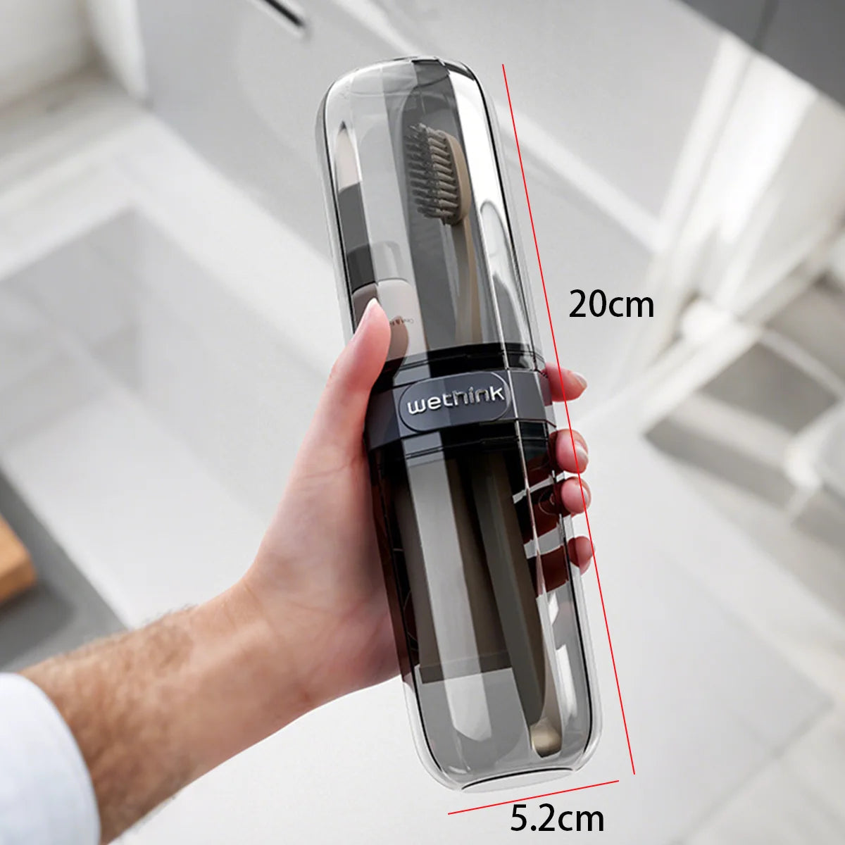 Portable Toothbrush & Toothpaste Travel Case — Hygienic Holder | Dustproof | Travel & Camping Essentials