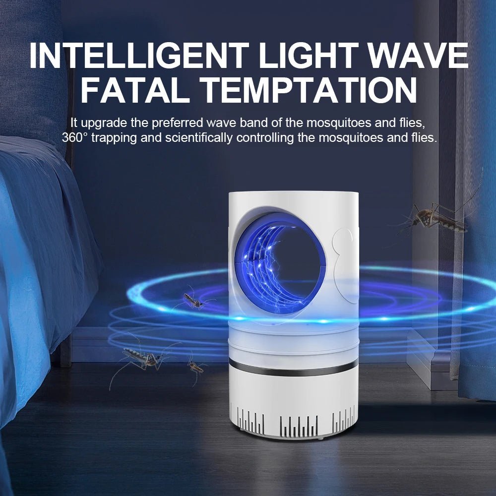 Electric Fly & Mosquito Killer — LED UV Trap Light | Silent Indoor Bug Zapper | Home & Office