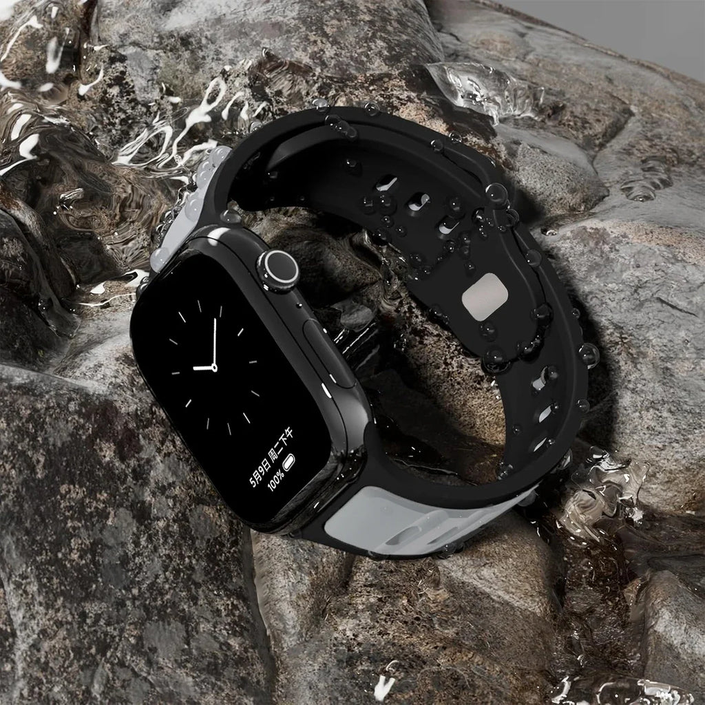 Apple Watch Silicone Sport Band — Soft Breathable Strap | All Series Compatible | 38/40/41/42/44/45mm