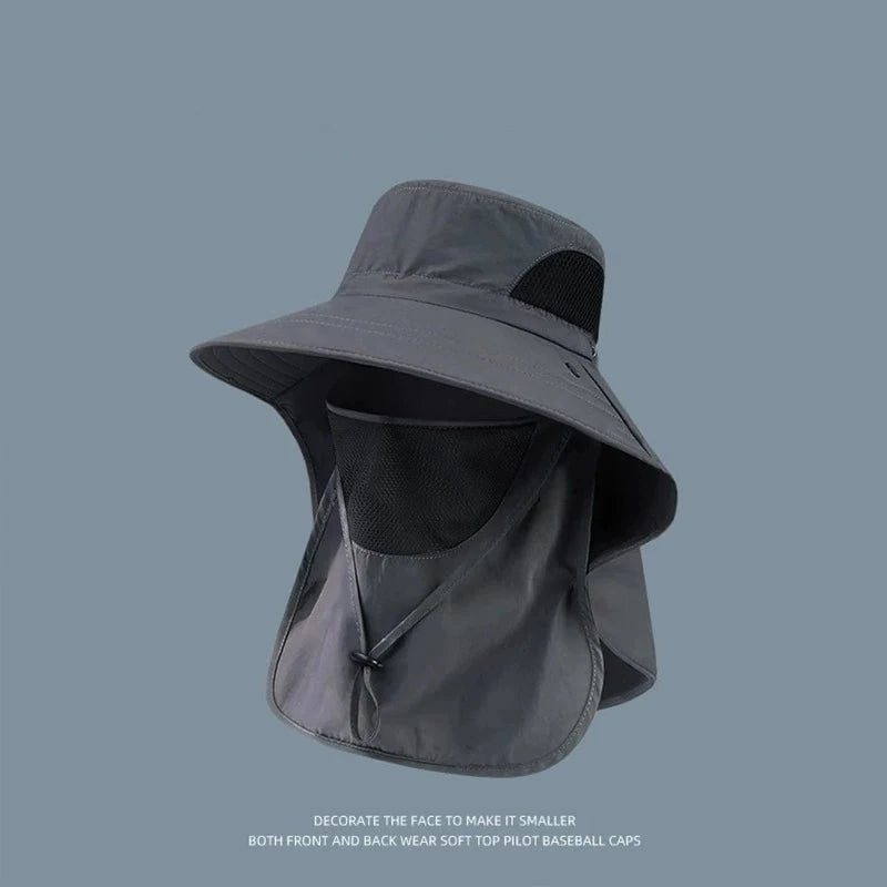 Summer UV Protection Sun Hat — Wide Brim Outdoor Cap | Fishing, Hiking & Beach | Men & Women