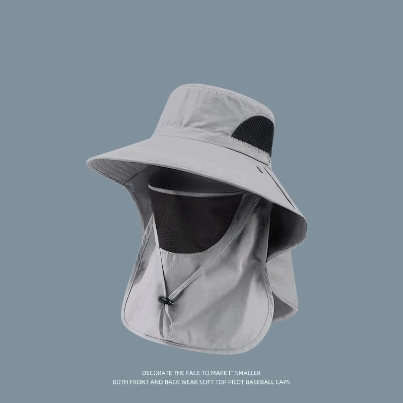 Summer UV Protection Sun Hat — Wide Brim Outdoor Cap | Fishing, Hiking & Beach | Men & Women