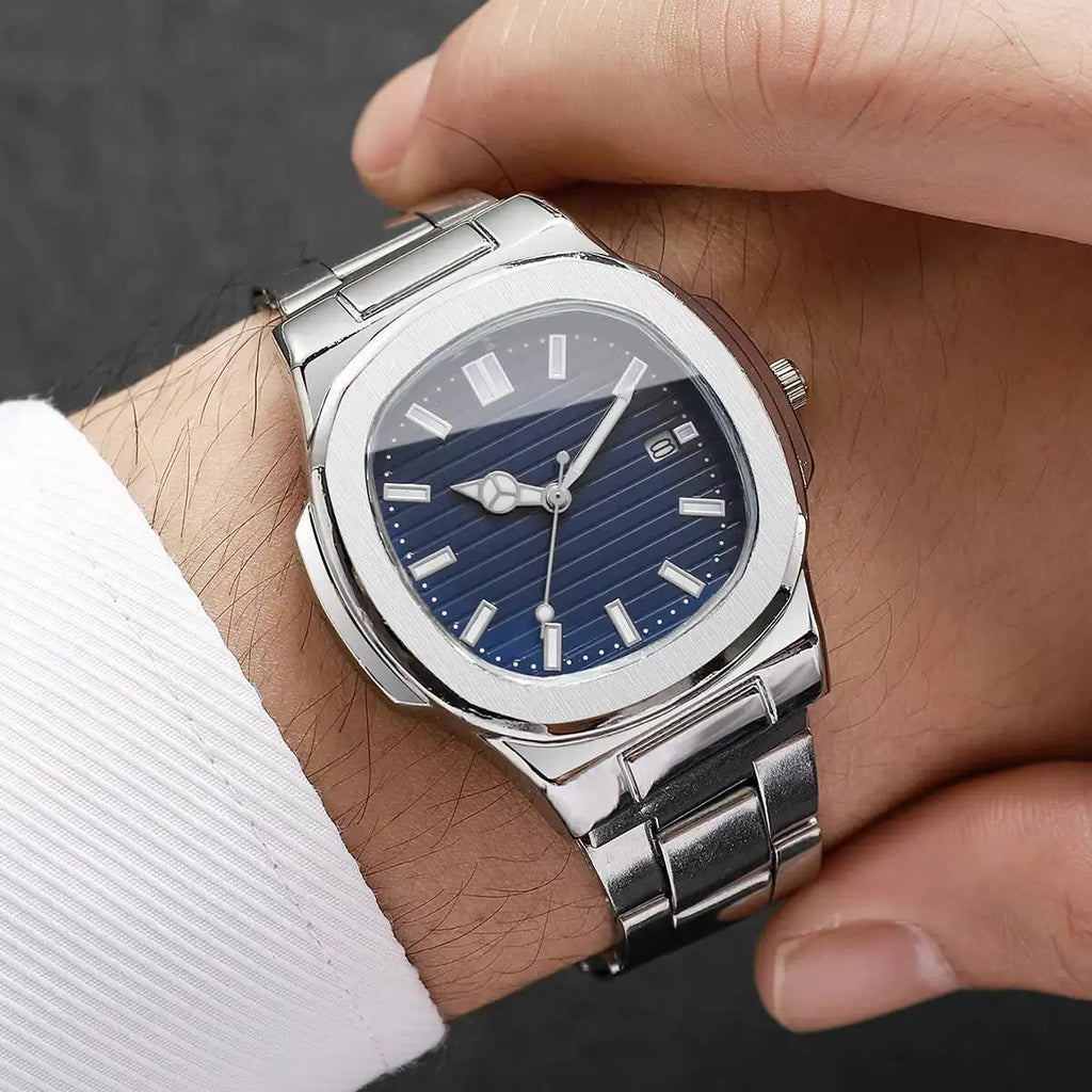 Luxury Men's Business Watch — Square Dial Fashion Quartz | Elegant Dress Watch | Gift for Him