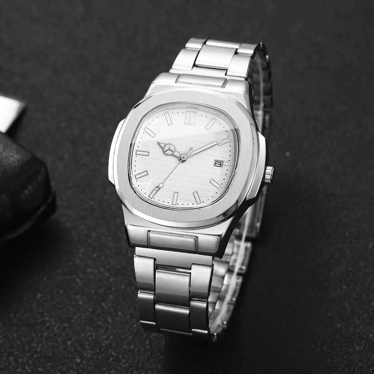 Luxury Men's Business Watch — Square Dial Fashion Quartz | Elegant Dress Watch | Gift for Him