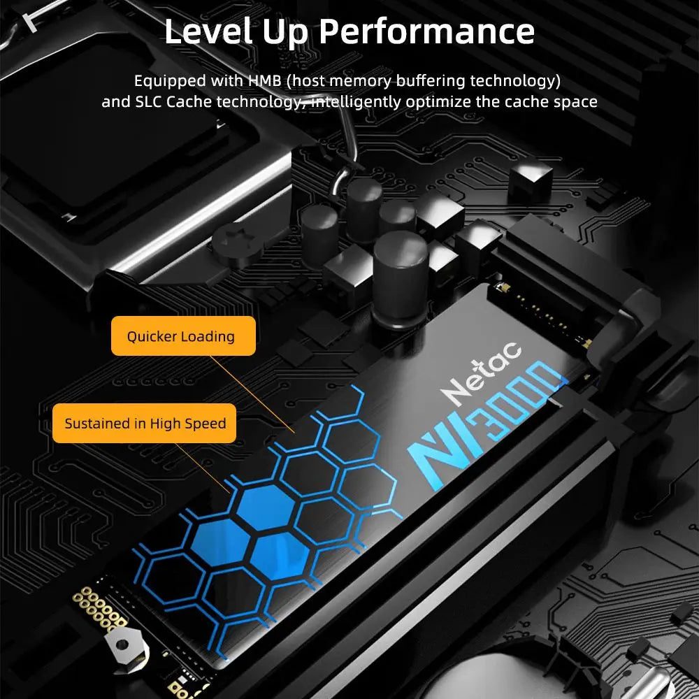 Netac NVMe SSD M.2 — 250GB / 500GB / 1TB / 2TB | PCIe Gen3 High-Speed Internal Drive | Laptop & Desktop Upgrade