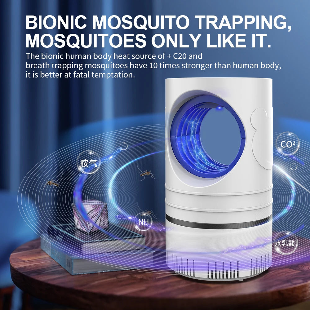 Electric Fly & Mosquito Killer — LED UV Trap Light | Silent Indoor Bug Zapper | Home & Office