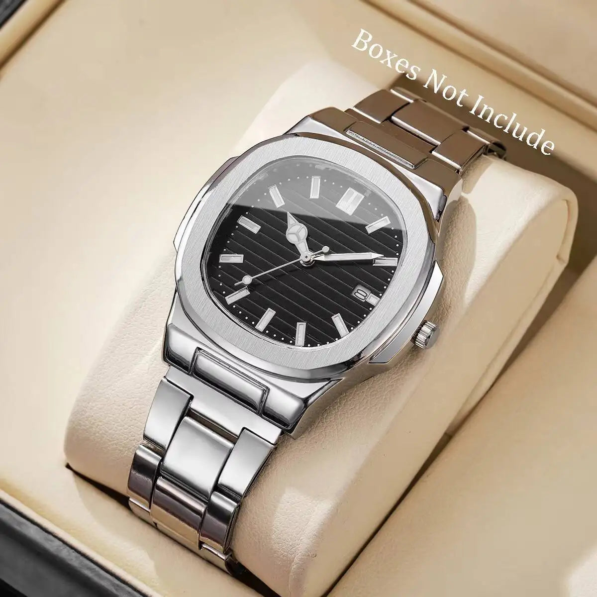 Luxury Men's Business Watch — Square Dial Fashion Quartz | Elegant Dress Watch | Gift for Him