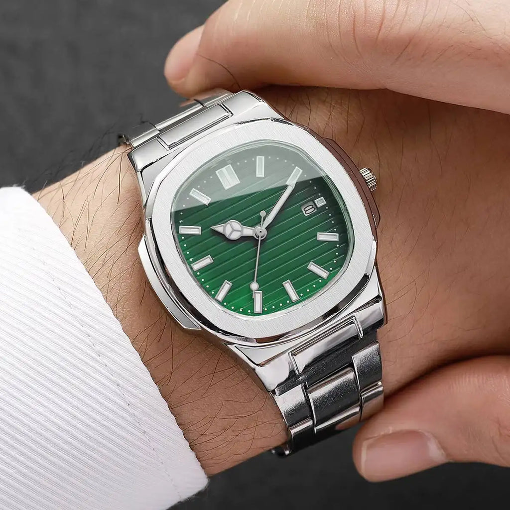 Luxury Men's Business Watch — Square Dial Fashion Quartz | Elegant Dress Watch | Gift for Him